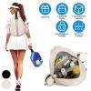 Pickleball Sling Bag for Men Women Waterproof Badminton Tennis Backpack with Wet Pocket Hidden Fence Hook Machine Washable