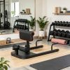 Black 3-in-1 Padded Push Up Sit Up Squat Machine: All-in-One Home Gym Fitness Equipment for Core & Lower Body Workout