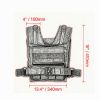 35lb Adjustable Weighted Vest, Iron Weight Training Vest with Shoulder Pad & Reflective Stripes for Running(Only load-bearing vest)