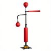 Red Speed Punching Bag 4.6'-6.7' Reflex Bag Boxing Training Equipment Adjustable Height Boxing Bag Stand for Fitness And Sports
