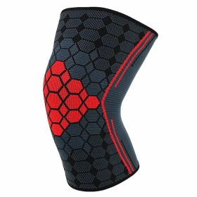 Double Strap Compression Knee Pads For Basketball Cycling (Option: Red without straps-S)
