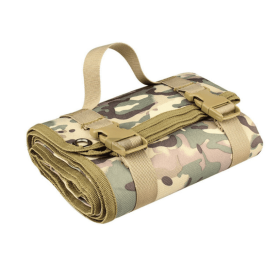 Camouflage Tactical Folding Mat; Waterproof Camping Mat; Flat Pad Beach Blanket Hiking Cushion (Color: camouflage)