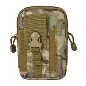 Tactical Waist Bag, MOLLE Utility Pouch, Waterproof Oxford Phone Holster Belt Bag for Outdoor Hunting Hiking (Color: camouflage)